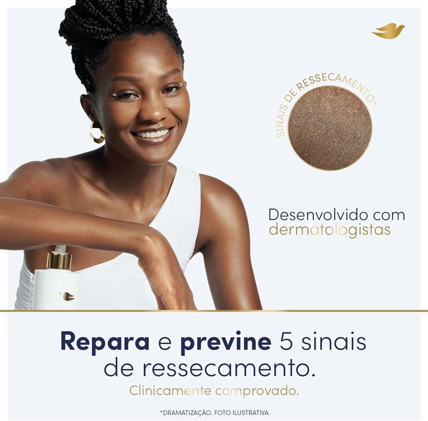Dove Sérum Hidratante Corporal Hialurônico + Dermo Renovador 380ml