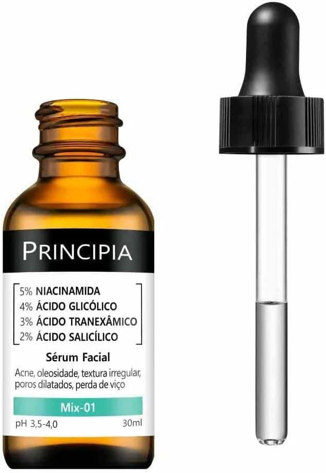 Sérum Principia Mix-01 (5% Niacinamida + 4% Glicólico + 3% Tranexâmico + 2% Salicílico)