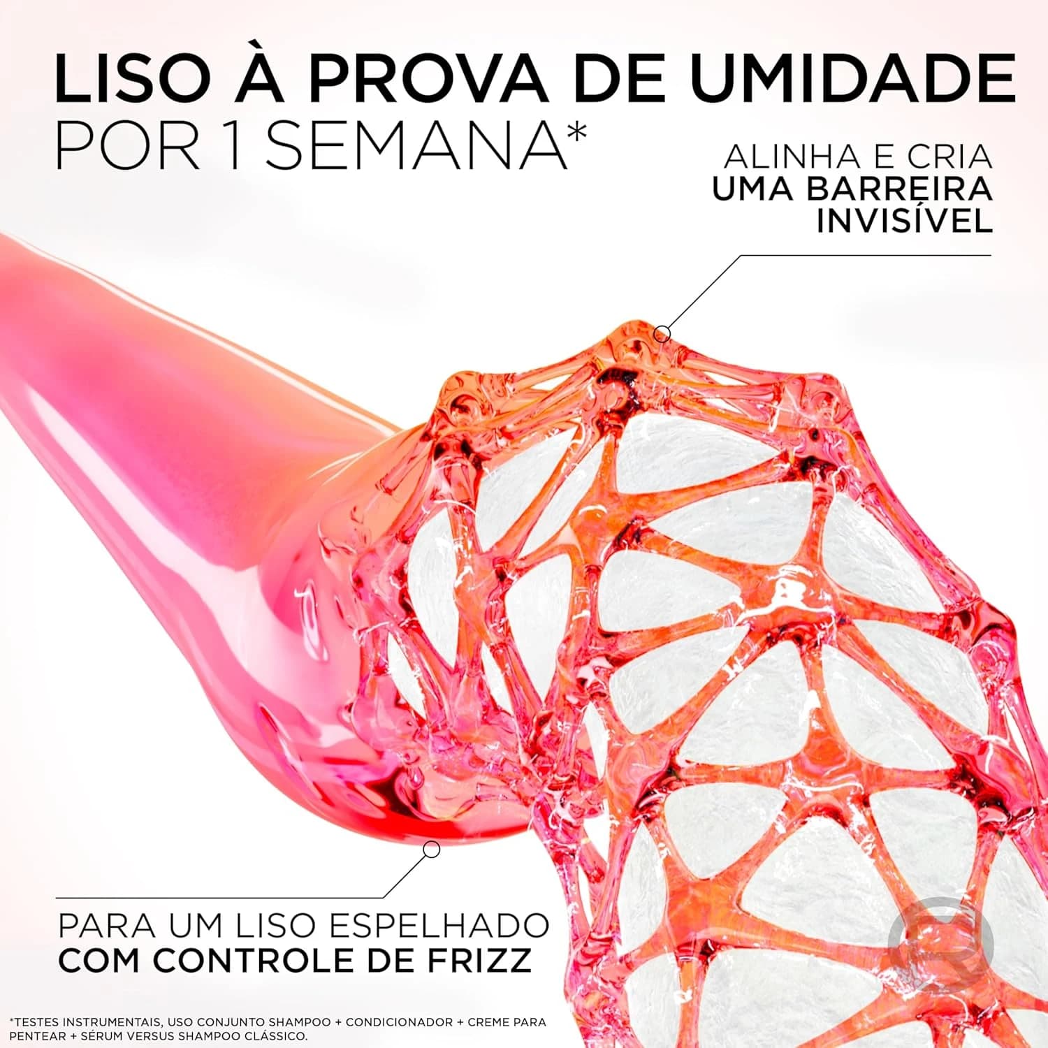 L'Oréal Paris Elseve Liso dos Sonhos Shampoo Super Alinhador, com Queratina Vegetal e AHA, 400ml